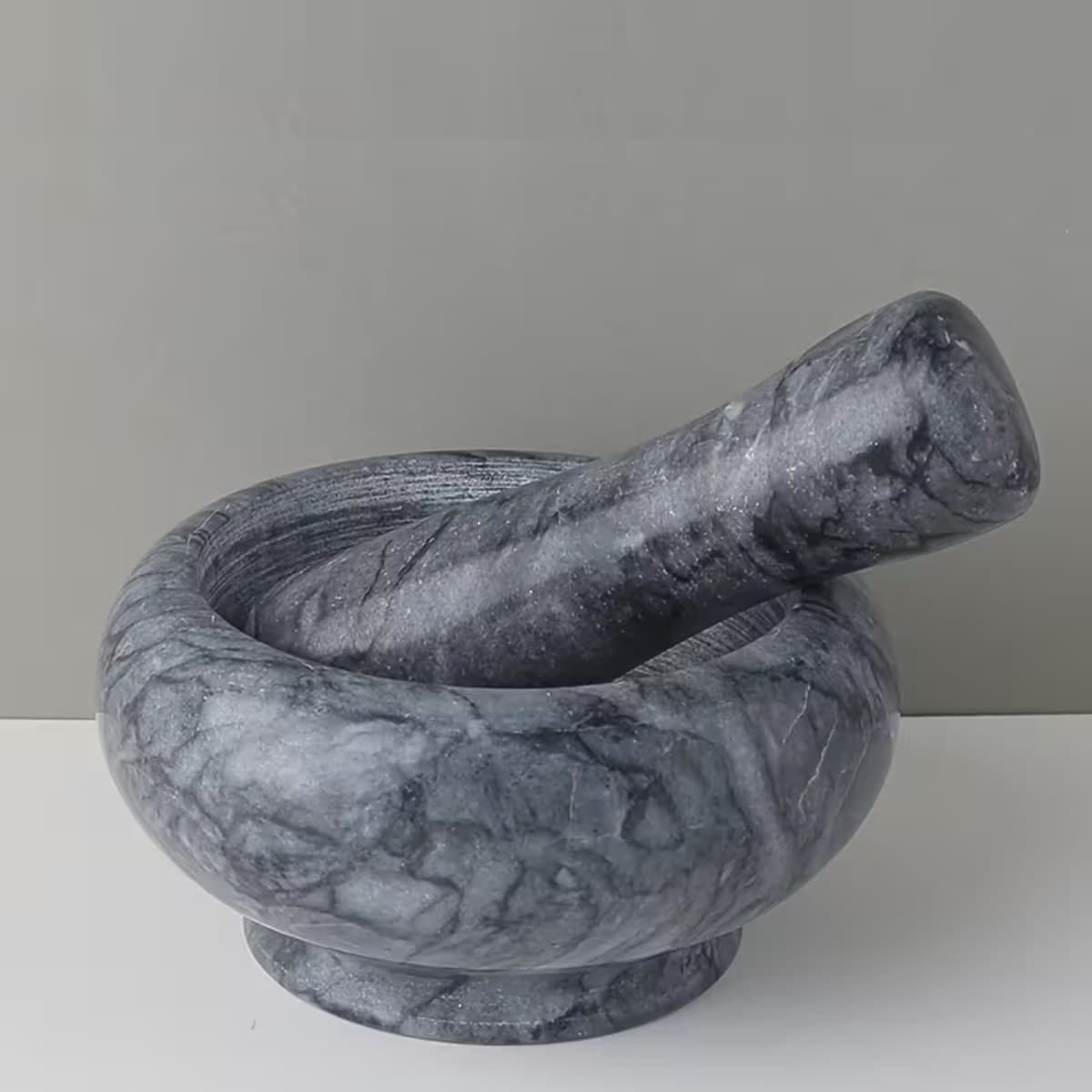 Marble Mortar and Pestle 9 cm