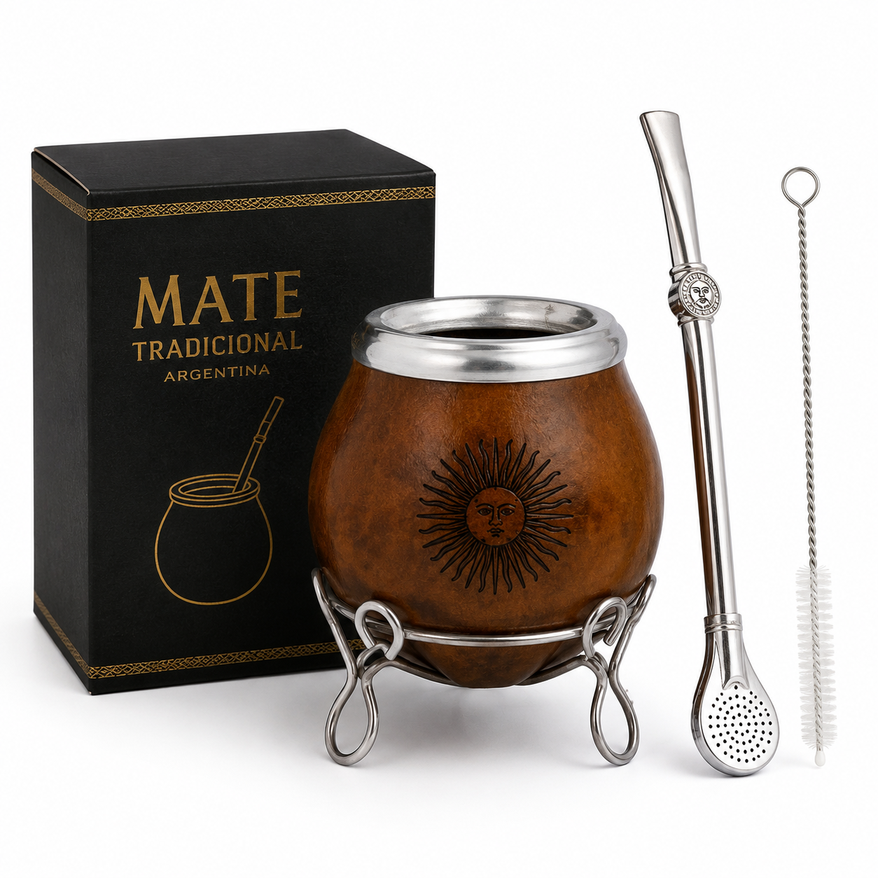 Mate Becher Set mit Bombilla