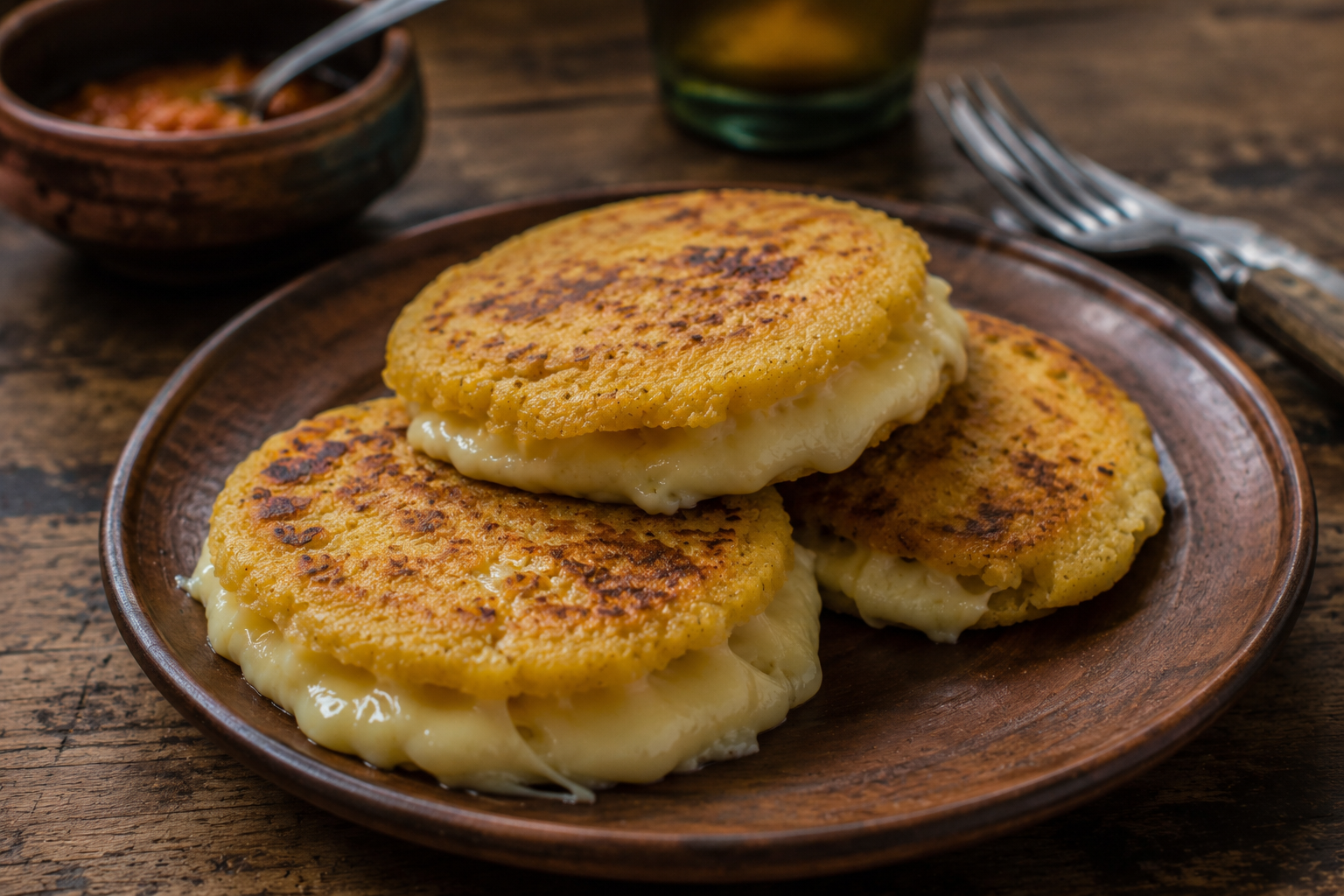 Arepas Colombianas con Queso