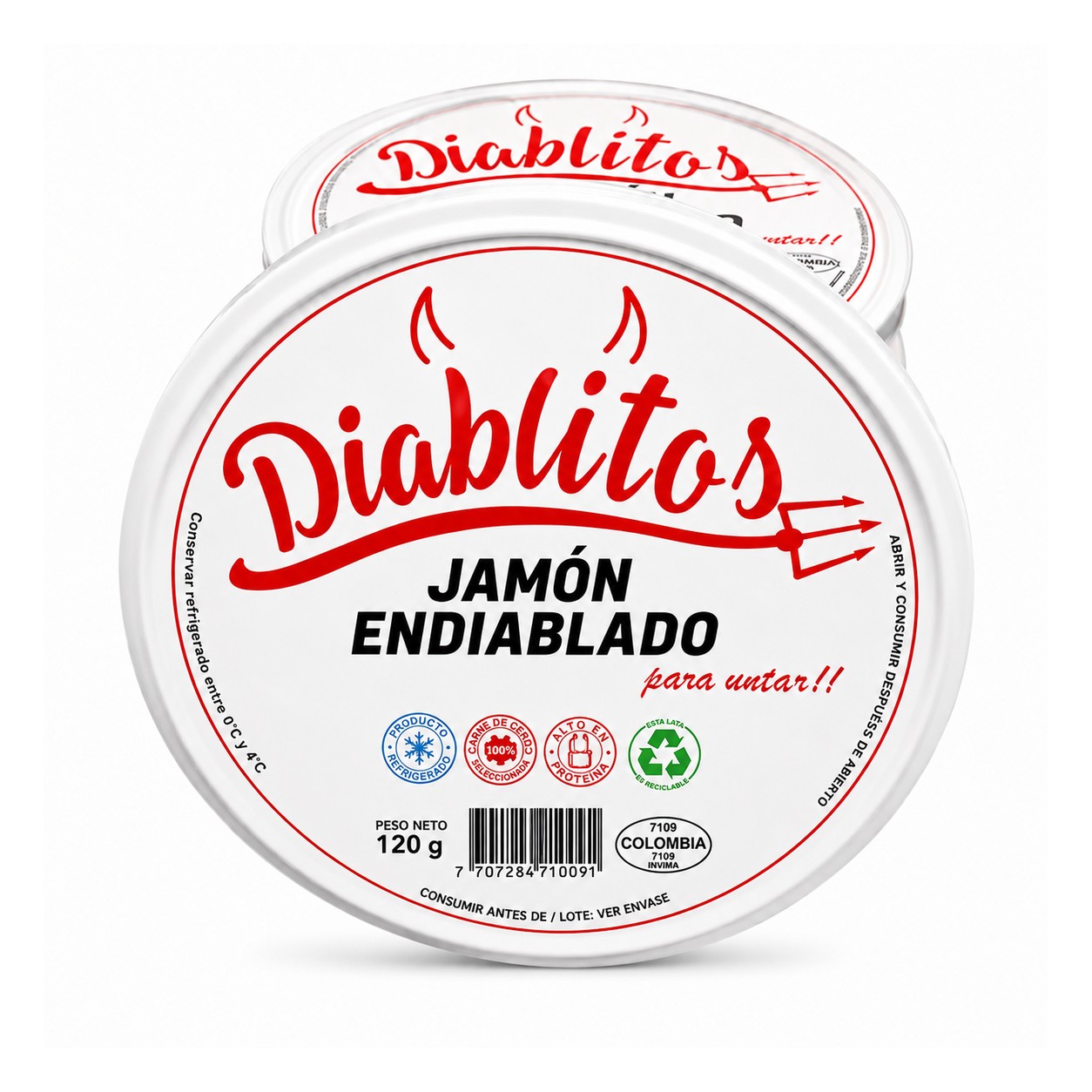Diablitos Jamón para Untar 120g