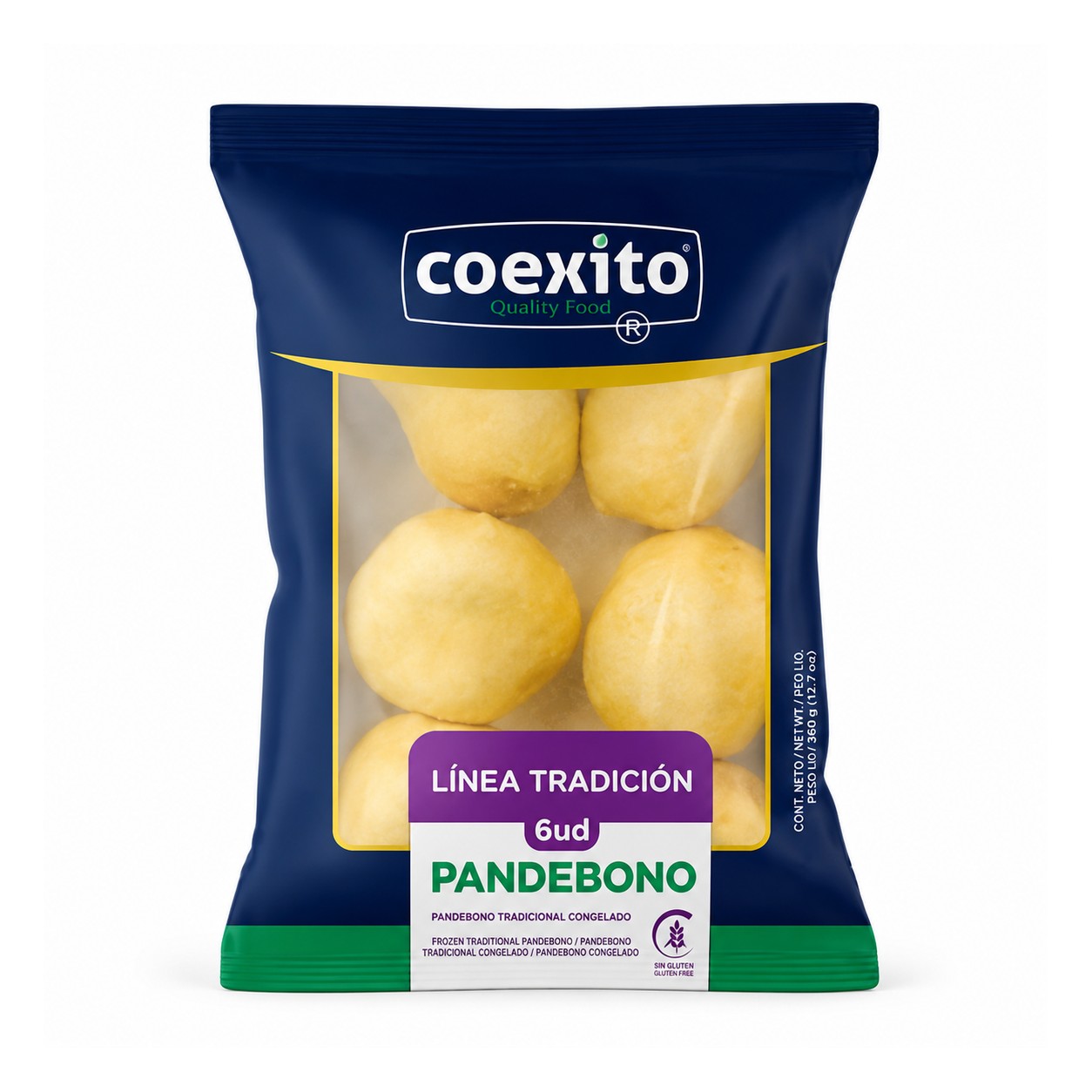 Pandebono Tradicional, tiefgekühlt, 6 Stk. / 360g